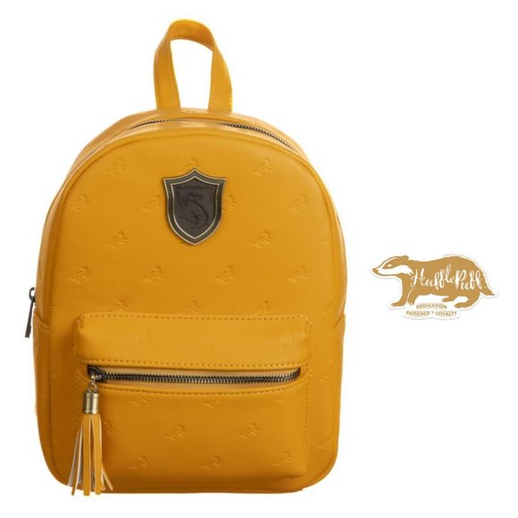 Warner Bros. Handbags - Harry Potter Hufflepuff Mini Backpack with Vinyl Gadget Sticker